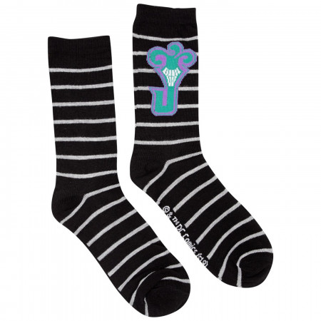 Joker Character and J Logo Men's 2-Pack Crew Socks