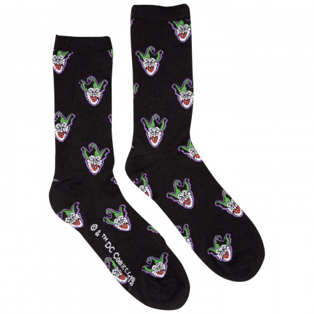 Joker Haha and Faces Men's 2-Pack Crew Socks