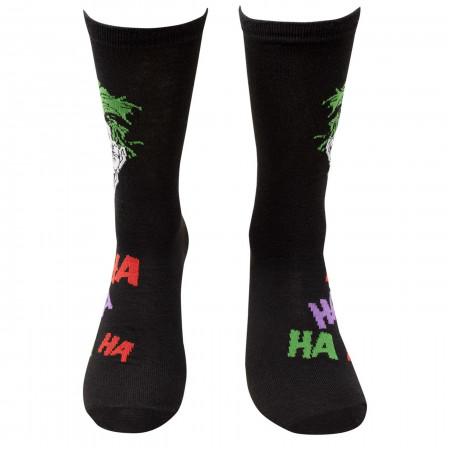 Joker Haha and Faces Men's 2-Pack Crew Socks