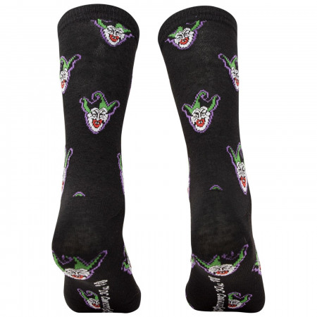 Joker Haha and Faces Men's 2-Pack Crew Socks