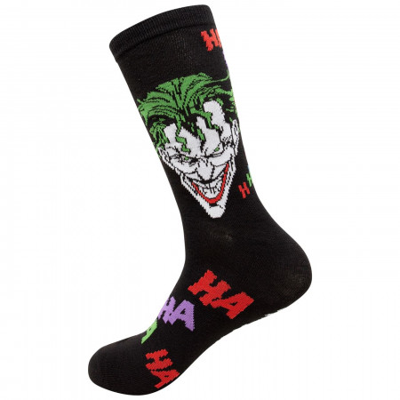 Joker Haha and Faces Men's 2-Pack Crew Socks