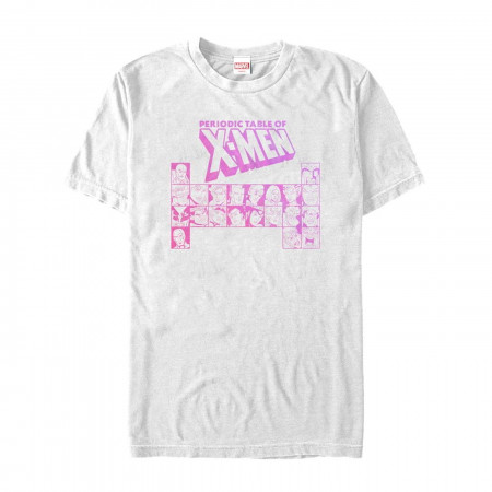 X-Men Periodic Table Men's White T-Shirt