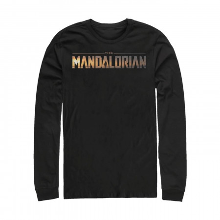 Star Wars The Mandalorian Logo Long Sleeve Shirt