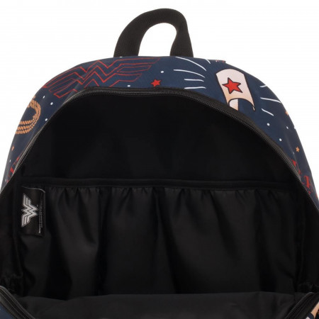 DC Comics Wonder Woman Double Zip Backpack