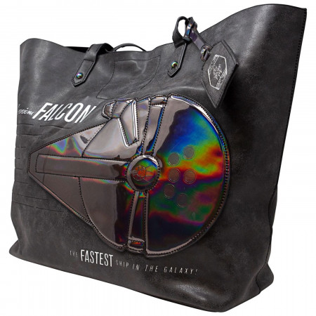 Star Wars Han Solo Millennium Falcon Tote with Iridescent Applique