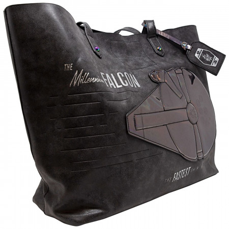 Star Wars Han Solo Millennium Falcon Tote with Iridescent Applique