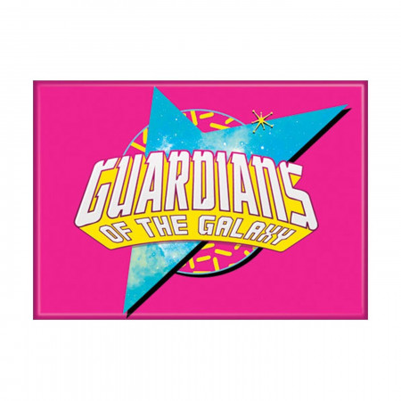 Guardians Logo on Pink Magnet