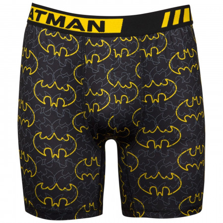 Batman Black and Yellow Symbol All Over Print Boxers