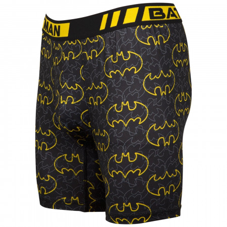 Batman Black and Yellow Symbol All Over Print Boxers