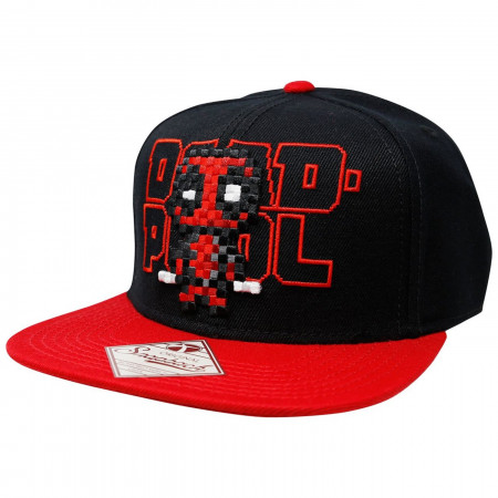 Deadpool Pixel Character Snapback Hat