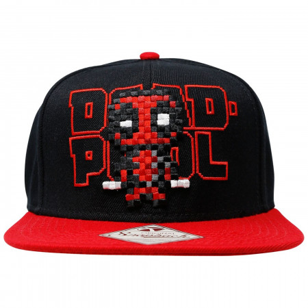 Deadpool Pixel Character Snapback Hat