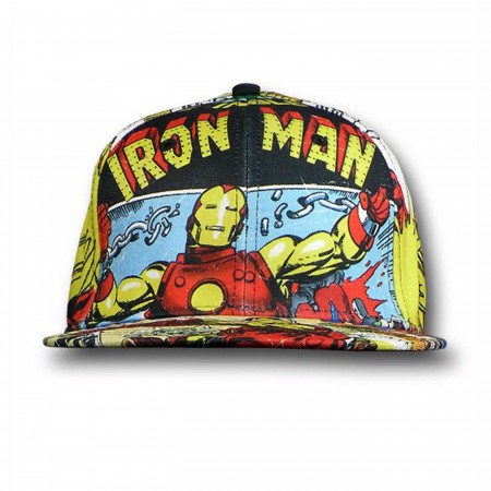 Iron Man Comic Images Baseball Cap