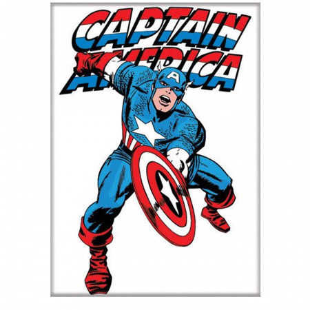 Captain America Jack Kirby White Magnet
