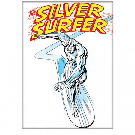Silver Surfer White Magnet