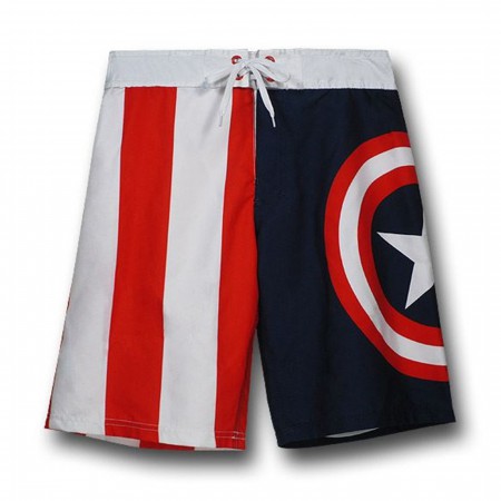 Captain America Board Shorts