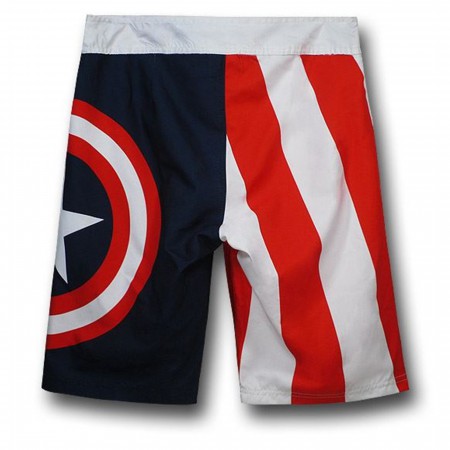Captain America Board Shorts