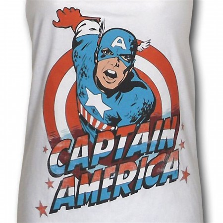 Captain America Womens Cut Tank Top