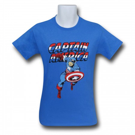 Captain America Jack Kirby Running T-Shirt