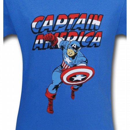 Captain America Jack Kirby Running T-Shirt