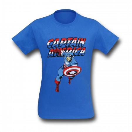 Captain America Jack Kirby Running T-Shirt