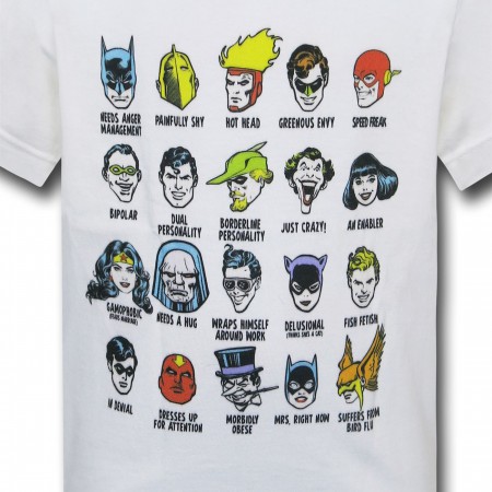 DC Character Heads Kids T-Shirt