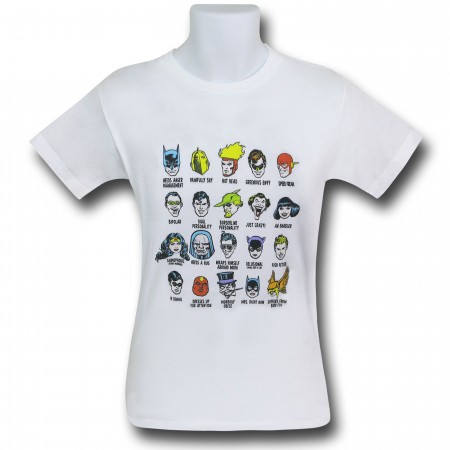 DC Character Heads Kids T-Shirt