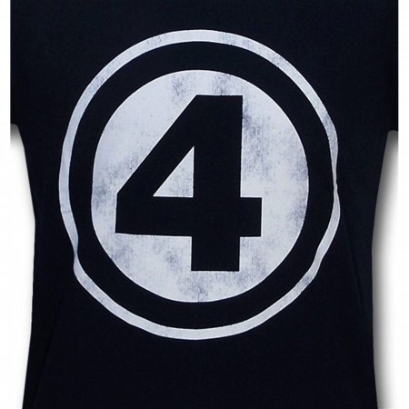 Fantastic Four Distressed Symbol 30 Single T-Shirt