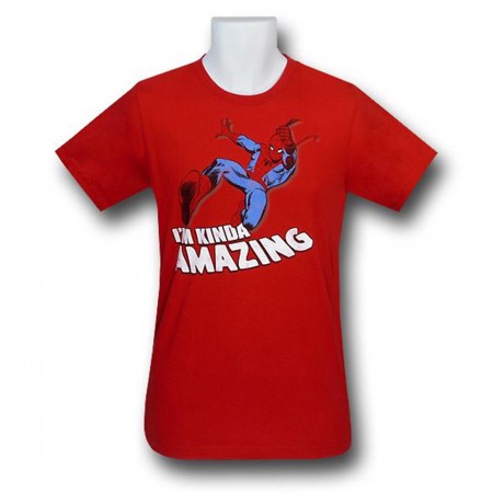 Spiderman "I'm Kinda Amazing" 30 Single T-Shirt