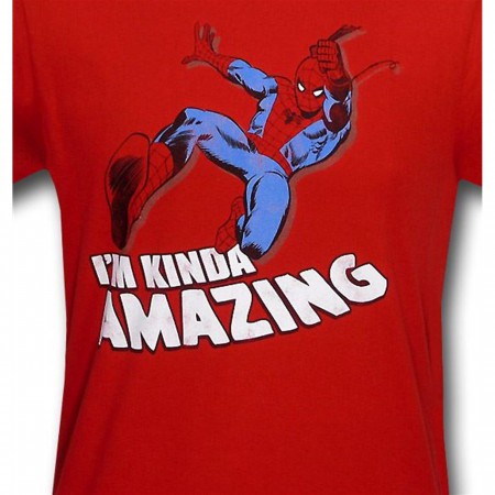 Spiderman "I'm Kinda Amazing" 30 Single T-Shirt
