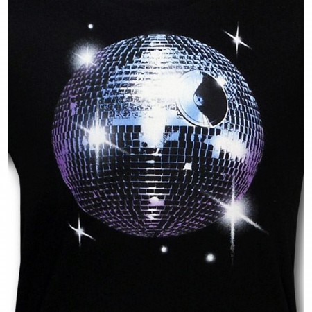 Star Wars Disco Death Star Jr Womens T-Shirt