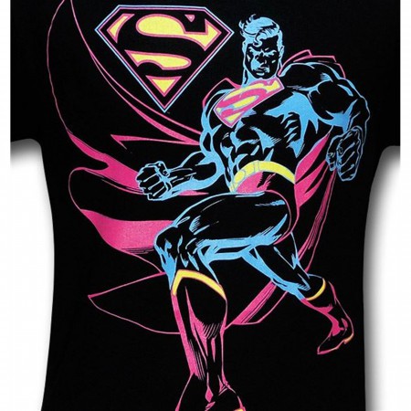 Superman Neon Glow In The Dark T-Shirt