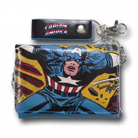 Captain America Shield Chain Wallet