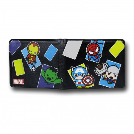 Avengers Kawaii Squares Bi-Fold Wallet