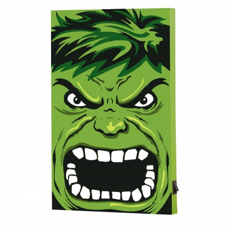 Hulk Angry Face LED MDF Box Art