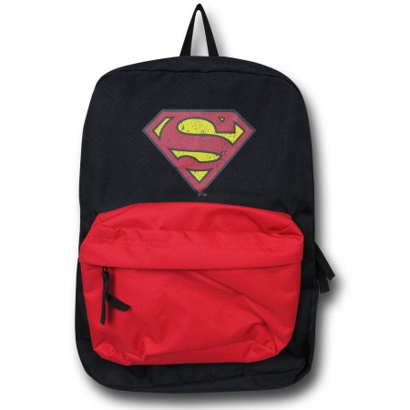 Superman Distressed Symbol Backpack