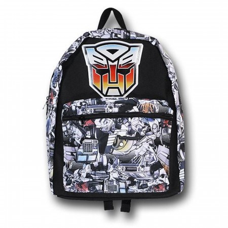 Transformers Autobot Collage and Symbol Backpack