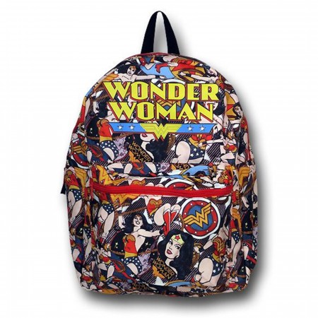Wonder Woman Reversible Comic/Symbol Backpack