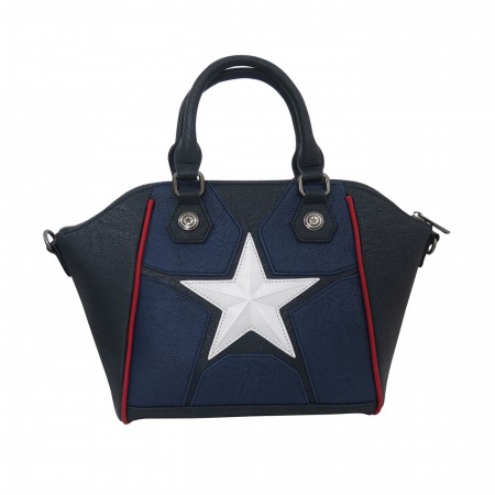 Captain America Star Logo Loungefly Crossbody Handbag