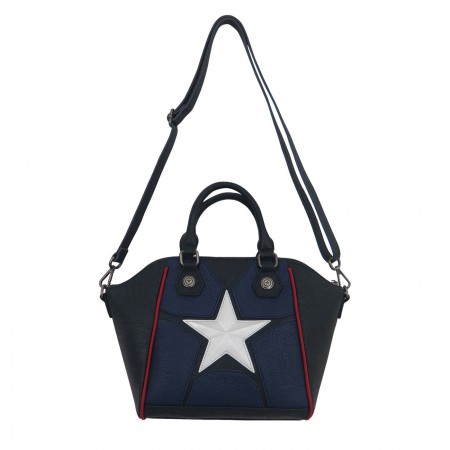 Captain America Star Logo Loungefly Crossbody Handbag