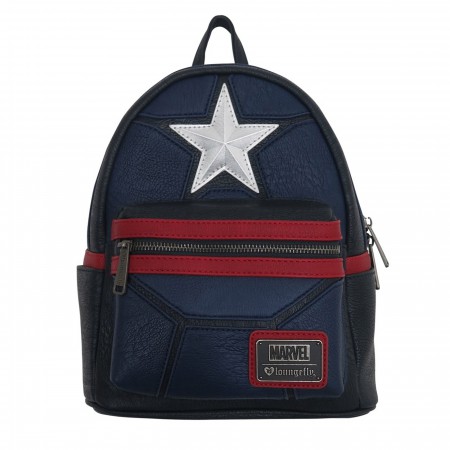 Captain America Star Logo Loungefly Mini Backpack