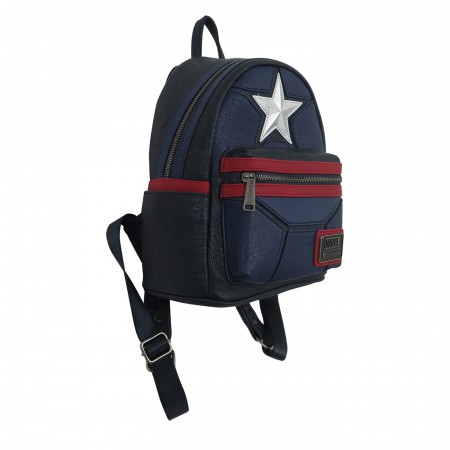 Captain America Star Logo Loungefly Mini Backpack