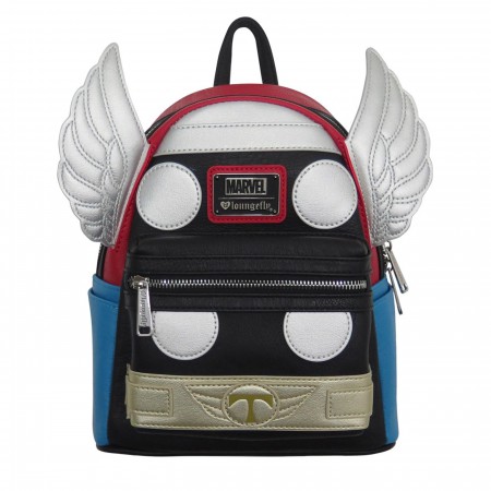 Thor Applique Detailed Cosplay Loungefly Mini Backpack