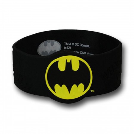 Batman Symbol Molded Rubber Wristband