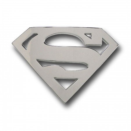 Superman Belt Buckle Chrome Symbol