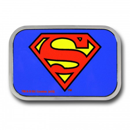 Superman Color Symbol Rectangular Belt Buckle