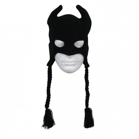 Batman Mask & Cowl Black Peruvian Beanie