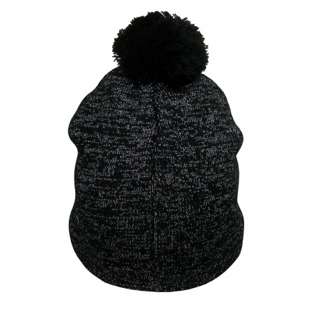 Black Widow Symbol Pom Pom Beanie