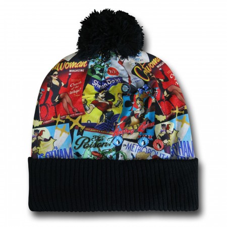 DC Bombshells Cuff Pom Beanie