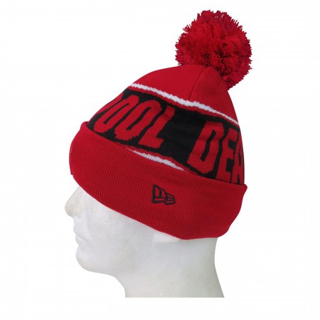 Deadpool Fleece Lined Pom Pom Beanie