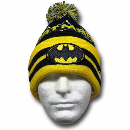 Batman Logo Wide Point Knit Beanie